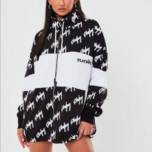 SOLD || Missguided x Playboy Zip Up Dress